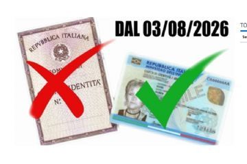 Dal 3 agosto 2026 le carte d'identità cartacee NON  sarranno più valide